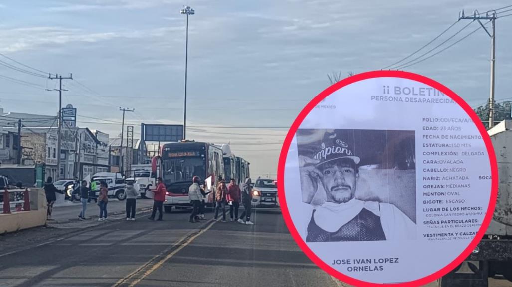 Bloquean la México-Pachuca; exigen avances en caso de desaparición