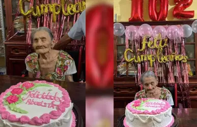 Abuelita de Yucatán cumple 102 años disfrutando de la vida en Chemax