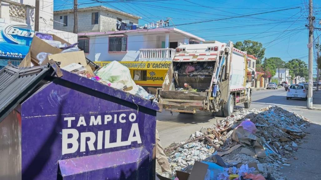 Combaten rezago en la recolección de basura en colonias de Tampico