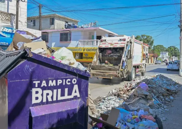 Combaten rezago en la recolección de basura en colonias de Tampico