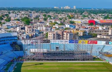 Así luce el Estadio Tamaulipas a días del concierto de Luis Miguel en Tampico