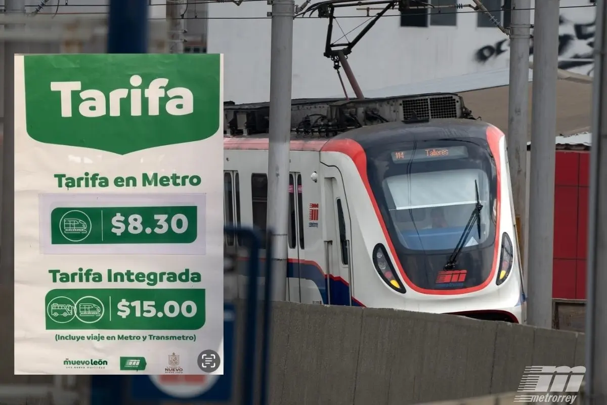 Tarifa de 8.30 pesos en el metro y la de 15 pesos como Tarifa Integrada. Foto: Rosy Sandoval - Metrorrey.