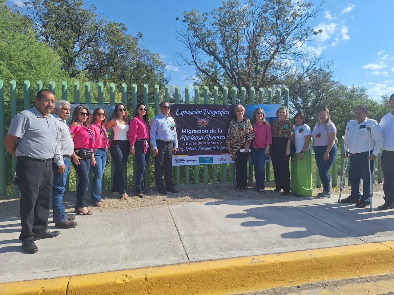 Celebran llegada de mariposas monarca en Acuña. Foto de la SMA.