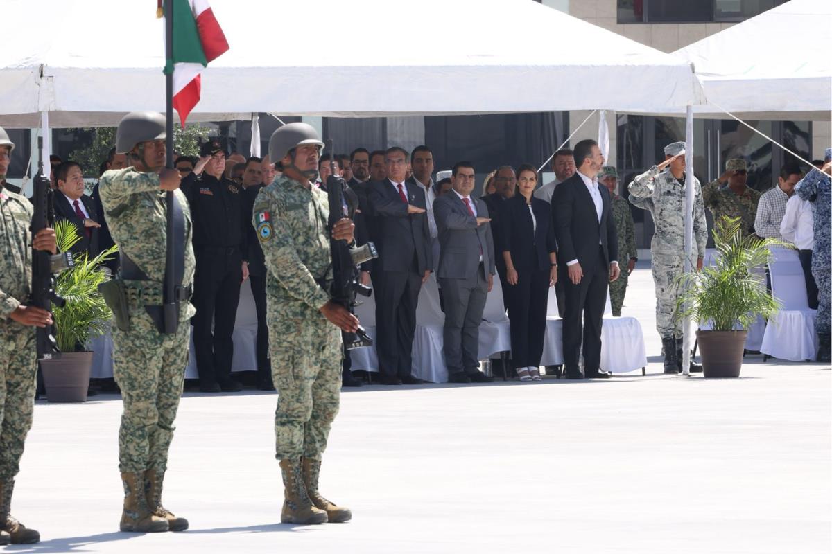 La ceremonia protocolaria se realizó en las instalaciones de la Cuarta Brigada de Policía Militar con sede en el municipio de Apodaca. Foto: Gobierno de Tamaulipas