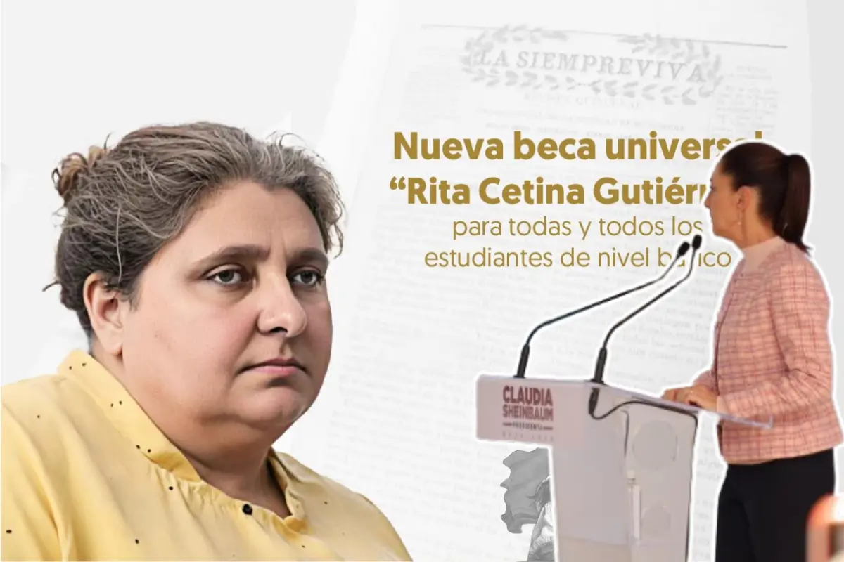 Beca universal Rita Cetina Gutiérrez. Créditos: X @Claudiashein, X @SEP_mx.