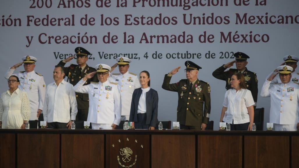 Claudia Sheinbaum conmemora la constitución y creación de la Armada de México