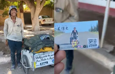 Joven japonés que recorre América a pie llega a Baja California Sur