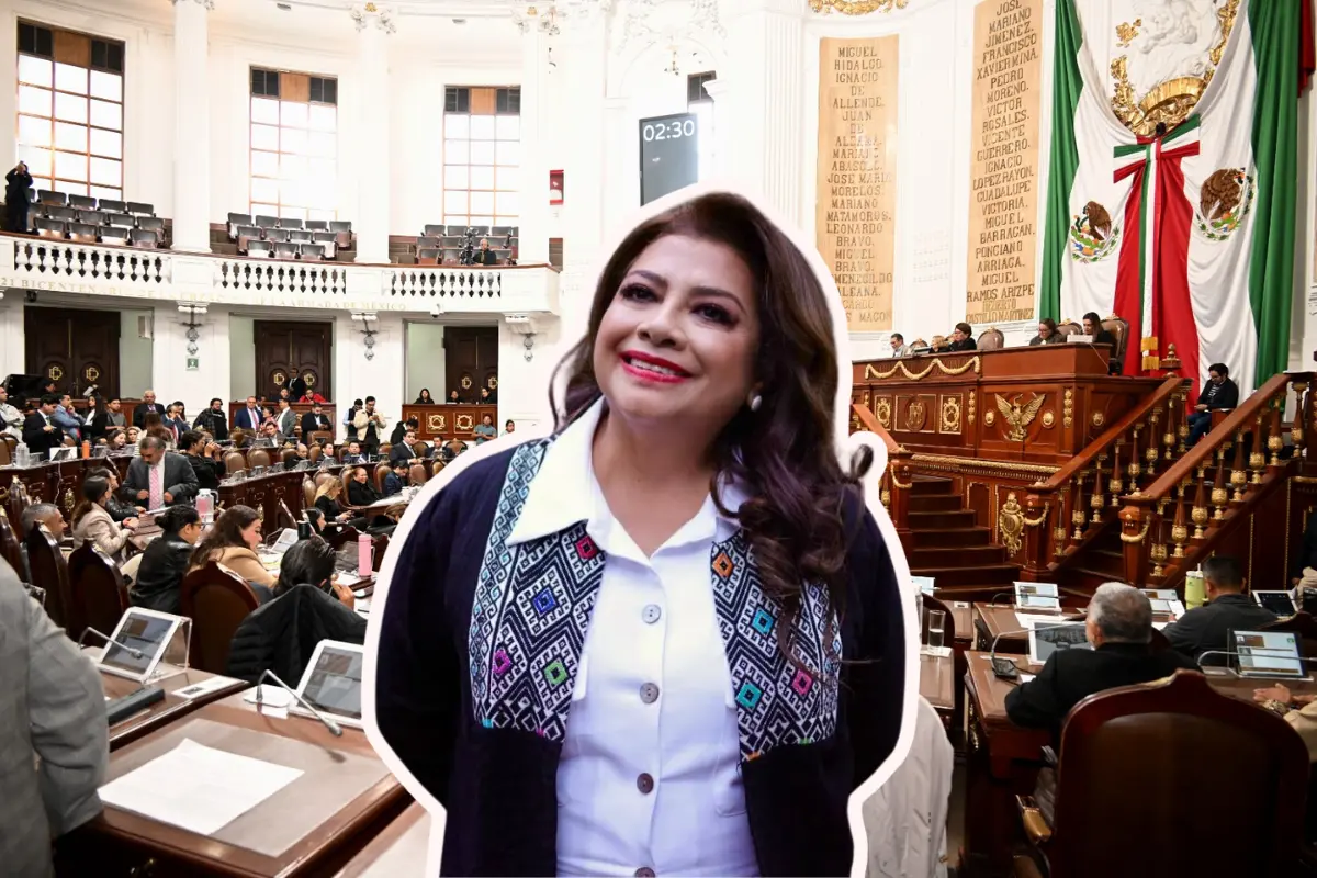 De fondo Congreso local, Clara Brugada. Foto: @ClaraBrugadaM/@Congreso_CdMex