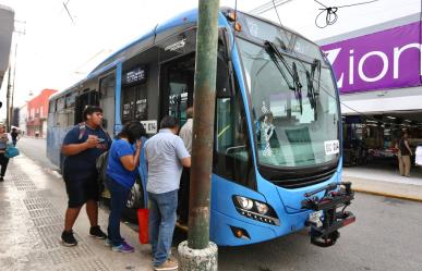 Reubican los paraderos del sistema de transporte en el centro de Mérida