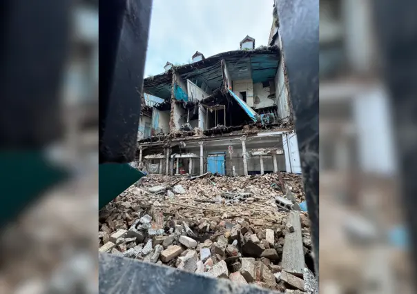 VIDEO: Se desploma edificio en el centro de Tampico