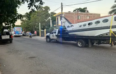 Sedena encuentra partes de un avión durante cateo en Culiacán