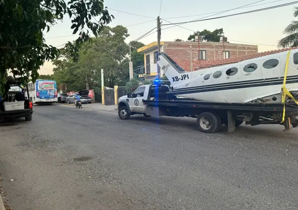 Sedena encuentra partes de un avión durante cateo en Culiacán