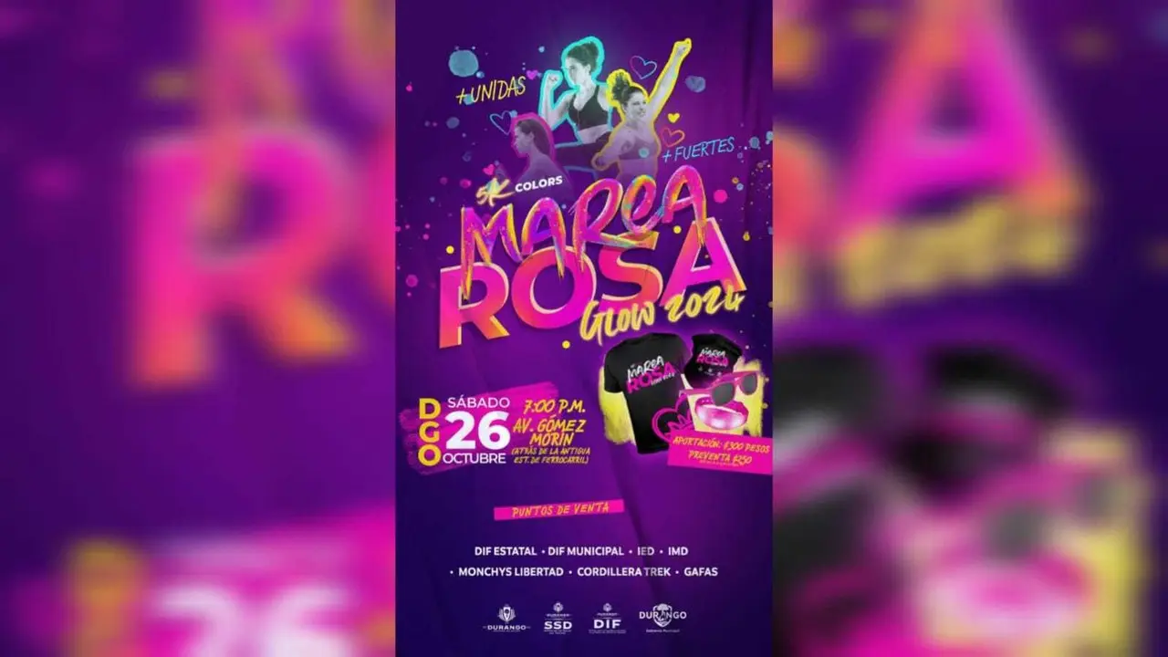 Mes Rosa: ¿Ya sabes qué actividades se llevarán a cabo en Durango?
