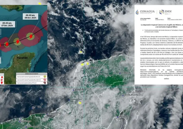 Se forma la tormenta tropical Milton en el Golfo de México