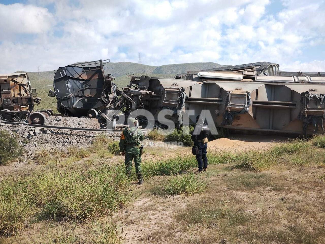 Accidente de tren en Durango. Foto de POSTA Durango.