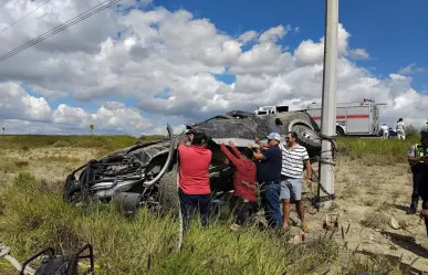 Grave accidente en carretera 57: volcadura cerca de Saltillo