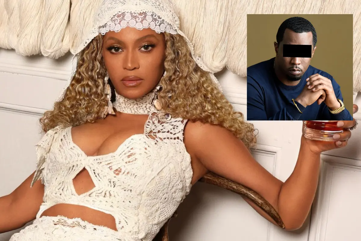 Beyoncé de fondo, Diddy. Foto: @beyonce/@JuanitoSay