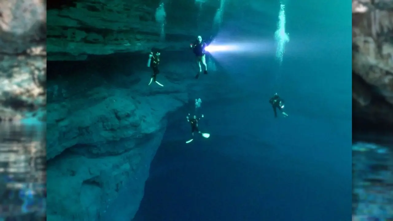 Debido a su estructura geológica, bucear en estos lugares puede llegar a ser complicado Foto: Diving Yucatán