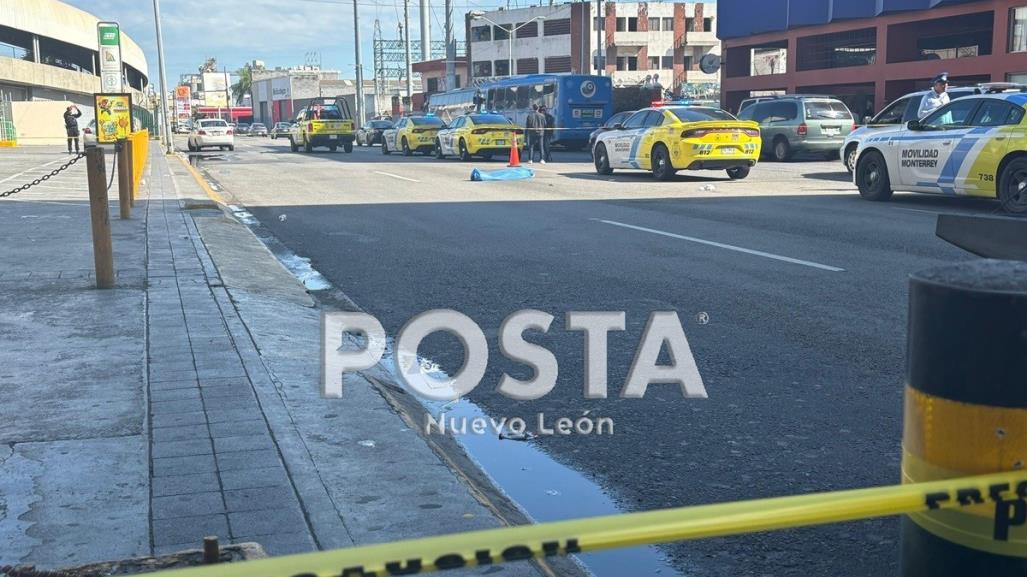 Fallece hombre atropellado en el centro de Monterrey