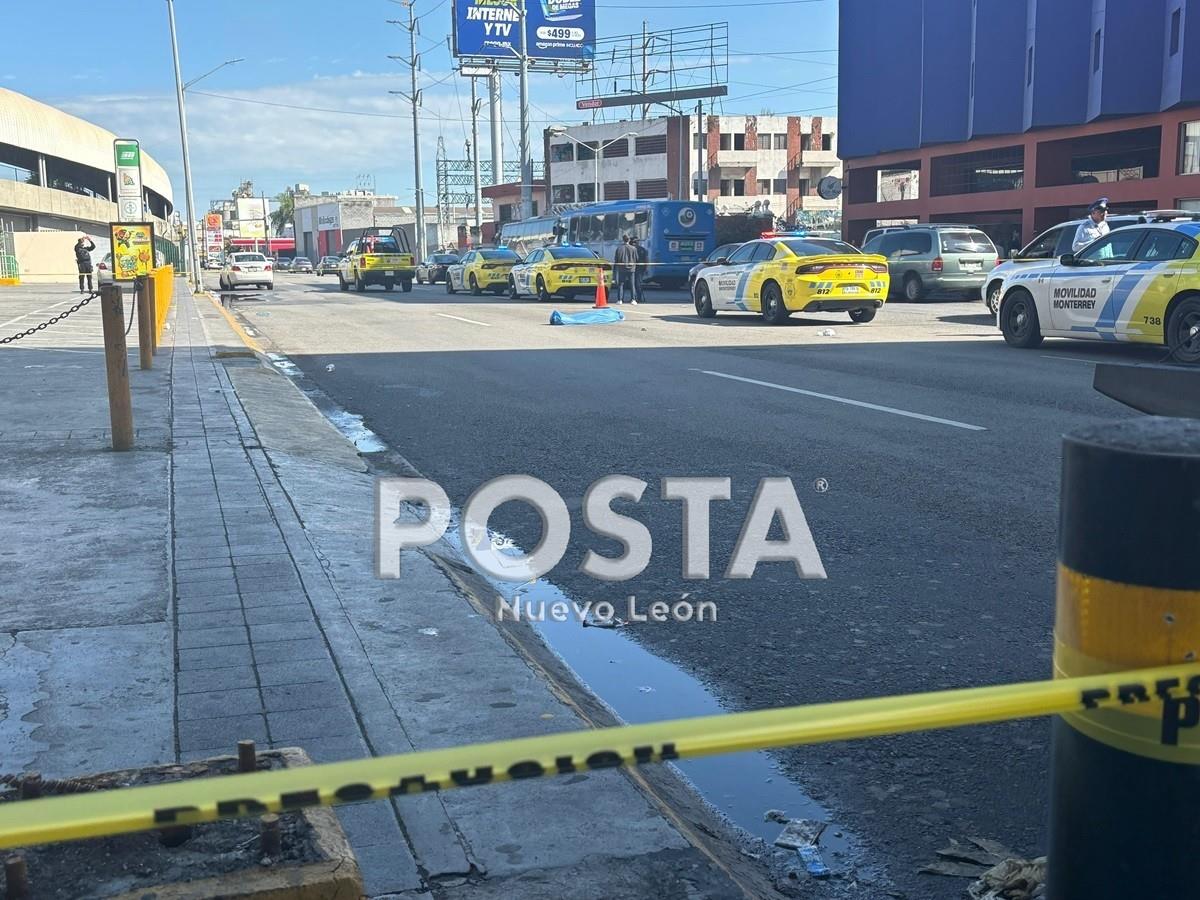 Fallece hombre atropellado en el centro de Monterrey