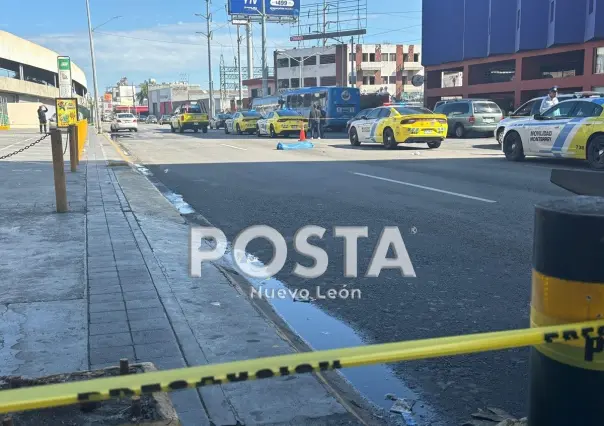 Fallece hombre atropellado en el centro de Monterrey