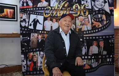 Sergio Corona; el actor celebró sus 96 años de vida