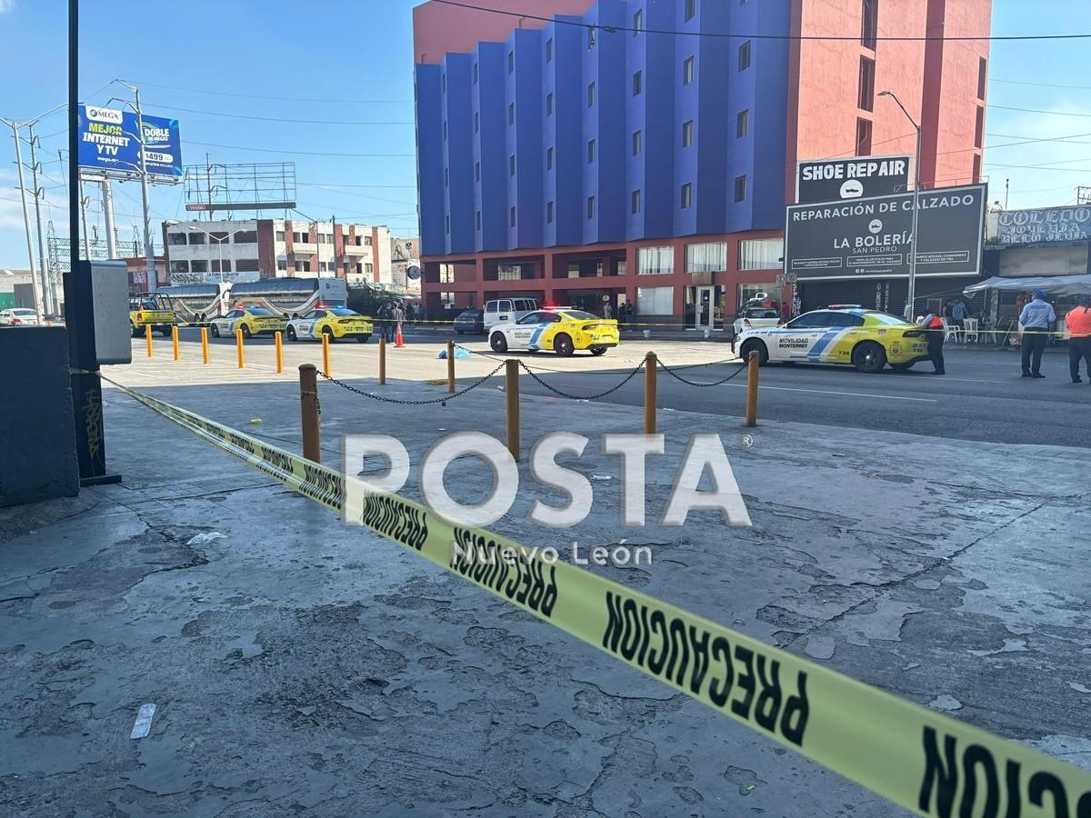 Fallece hombre atropellado en el centro de Monterrey