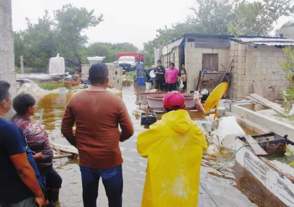 Huracán Milton causa inundaciones en Celestún y afecta diversas zonas