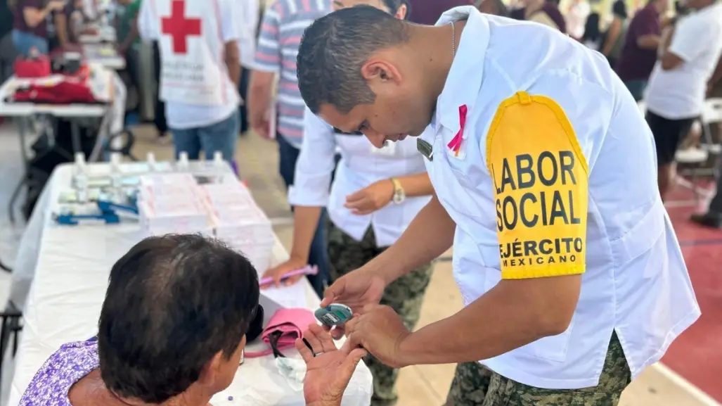 Ejército Mexicano y Guardia Nacional ofrecieron servicios de salud en La Ribera