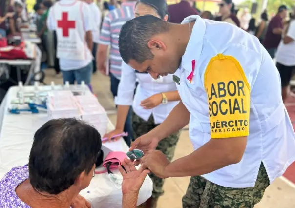 Ejército Mexicano y Guardia Nacional ofrecieron servicios de salud en La Ribera