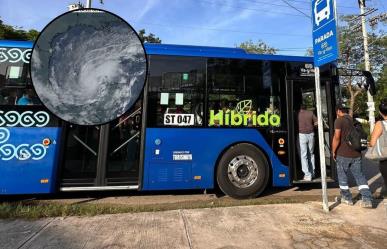 Suspenden servicio de transporte en Tizimín por los efectos del huracán Milton