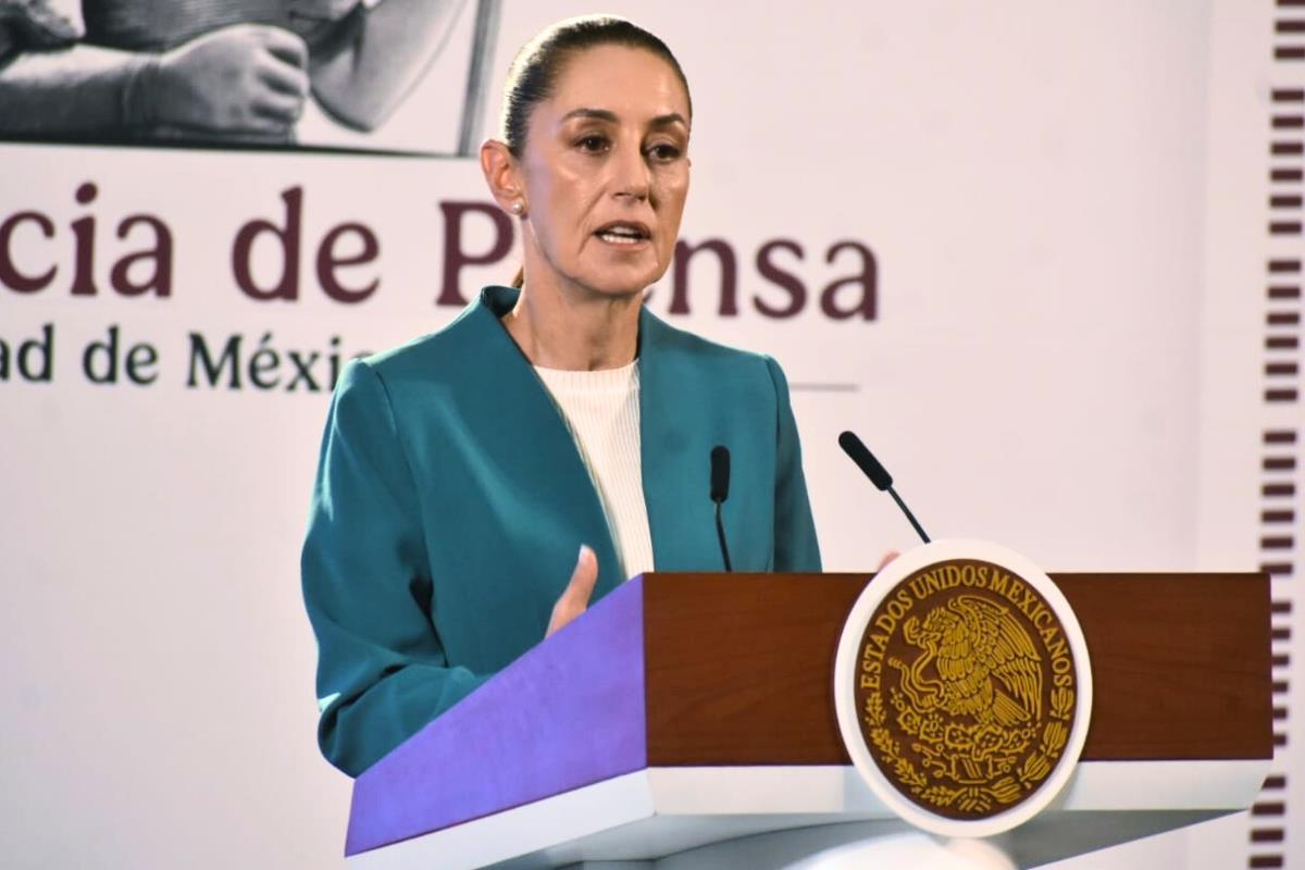 Claudia Sheinbaum en conferencia de prensa del 7 de octubre de 2024. Foto: Enrique Pérez Huerta