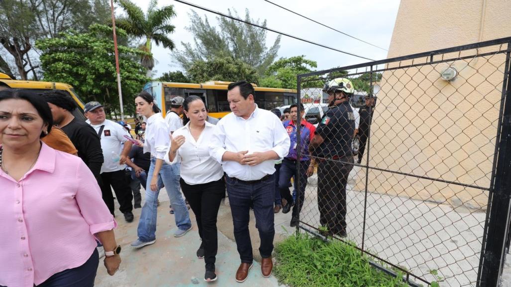 Huracán Milton: Joaquín Díaz supervisa evacuación de la costa yucateca