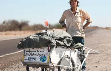 Joven japonés que recorre América está por llegará a La Paz