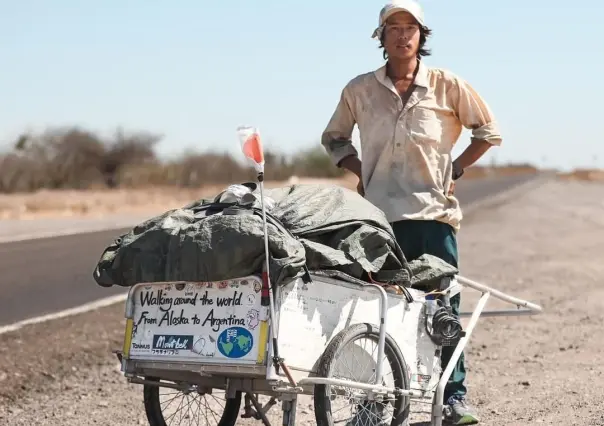 Joven japonés que recorre América está por llegará a La Paz