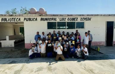 Donan más de 2,000 libros a la biblioteca Luis Gómez Zepeda en Ramos