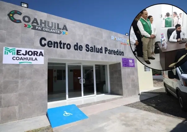 Manolo Jiménez inaugura Centro de Salud Paredón en Ramos Arizpe