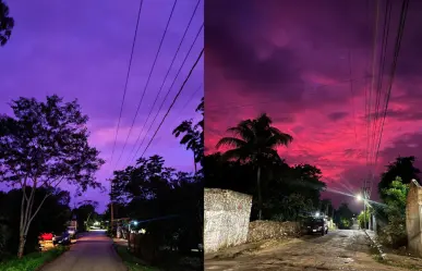 Cielo morado en Mérida ¿Por qué se pintó de este color?