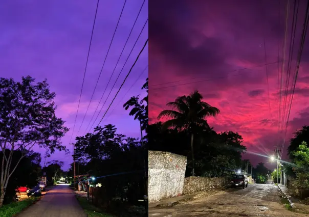 Cielo morado en Mérida ¿Por qué se pintó de este color?