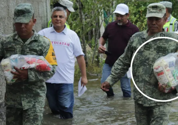 SEDENA entrega despensas en municipios costeros afectados por huracán Milton