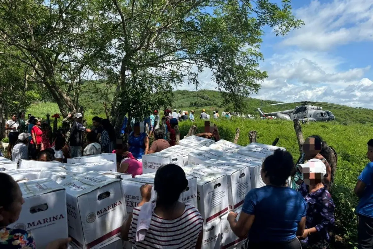 Víveres llegando al estado de Yucatán Foto: Secretaría de Marina