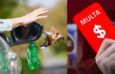 Esta es la multa por tirar basura en la calle desde un auto en Yucatán