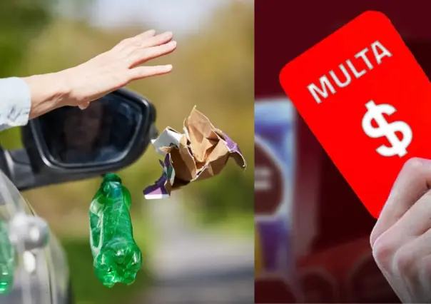 Esta es la multa por tirar basura en la calle desde un auto en Yucatán