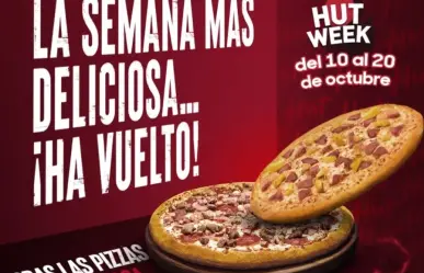 Pizza Hut celebra Hut Week con pizzas de 1 a 8 ingredientes