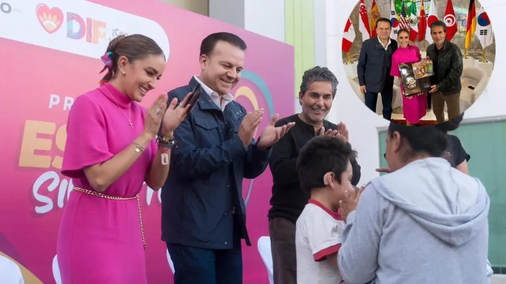 ¿Qué hace el conductor Raúl Araiza con el Gobernador de Durango?