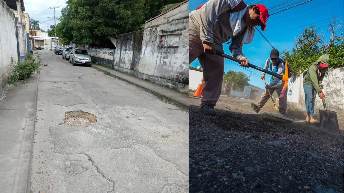 Los baches son un problemas muy común en todo México Foto: Alexis Álvarez/Cortesía