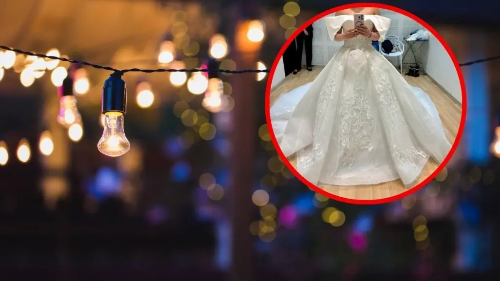 Le roban vestido de novia en Lincoln; su boda es en 7 días