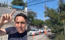 César Garza Arredondo supervisa recarpeteo en la avenida Ojo de Agua