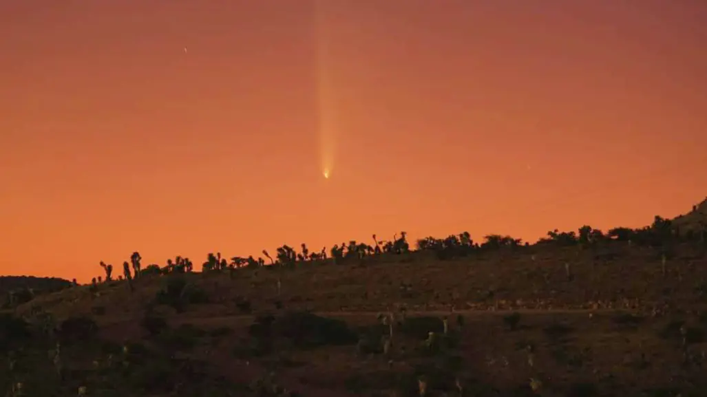 Comparten fotografía del Cometa del Siglo