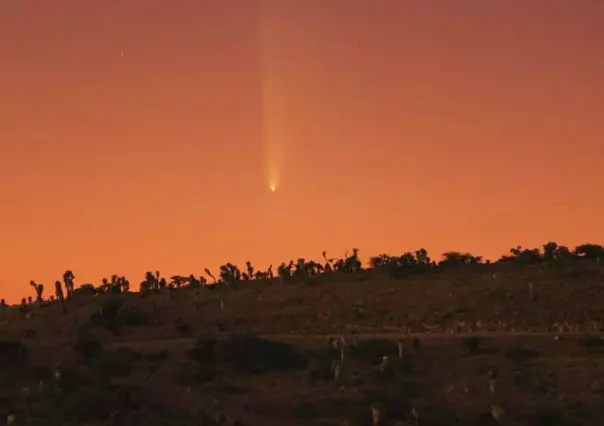 Comparten fotografía del Cometa del Siglo